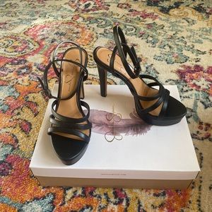 Jessica Simpson Balina platform black size 8. Never worn, brand new with box.